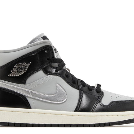 Air Jordan 1 Mid SE Black Metallic Silver