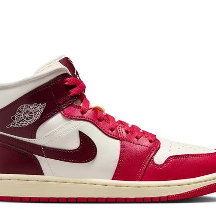 Air Jordan 1 Mid Sail Mystic Hibiscus