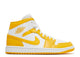 Air Jordan 1 Mid White University Gold
