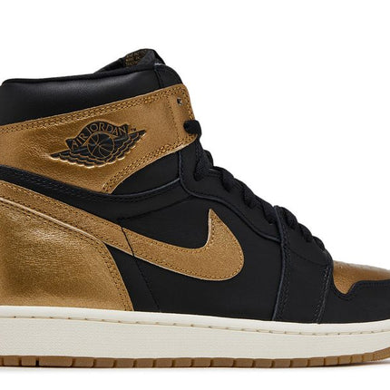 Air Jordan 1 Retro High OG Negro Metálico Oro