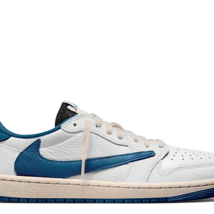 Air Jordan 1 Retro Low OG SP Fragment Travis Scott Sail Military Blue