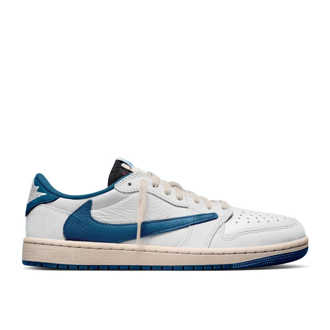 Air Jordan 1 Retro Low OG SP Fragment Travis Scott Sail Military Blue