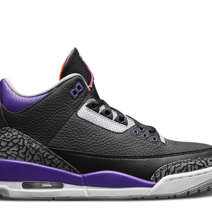 Air Jordan 3 Retro Negro Corte Púrpura