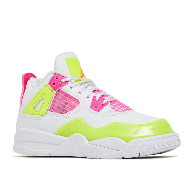 Air Jordan 4 Retro White Lemon Pink (PS)