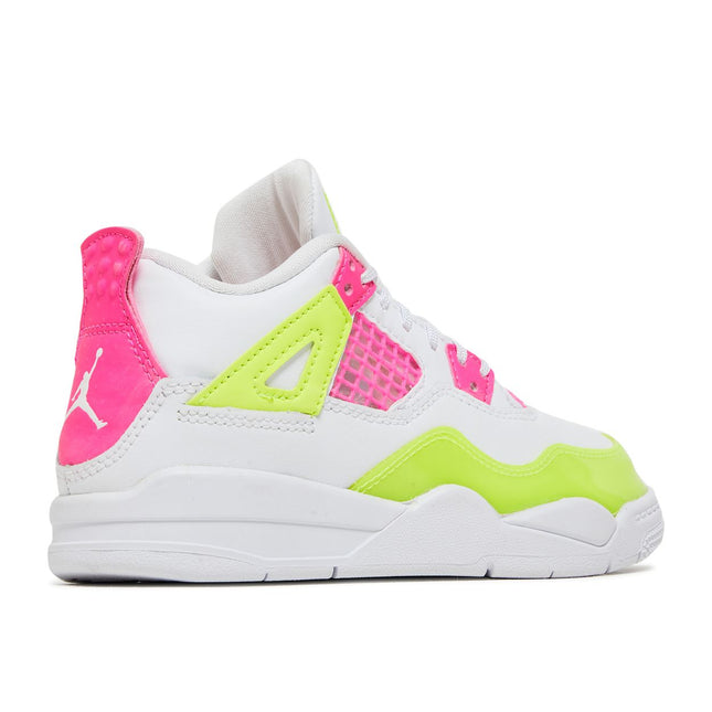 Air Jordan 4 Retro White Lemon Pink (PS)