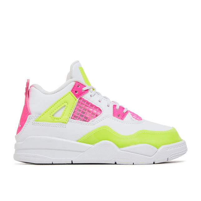 Air Jordan 4 Retro White Lemon Pink (PS)