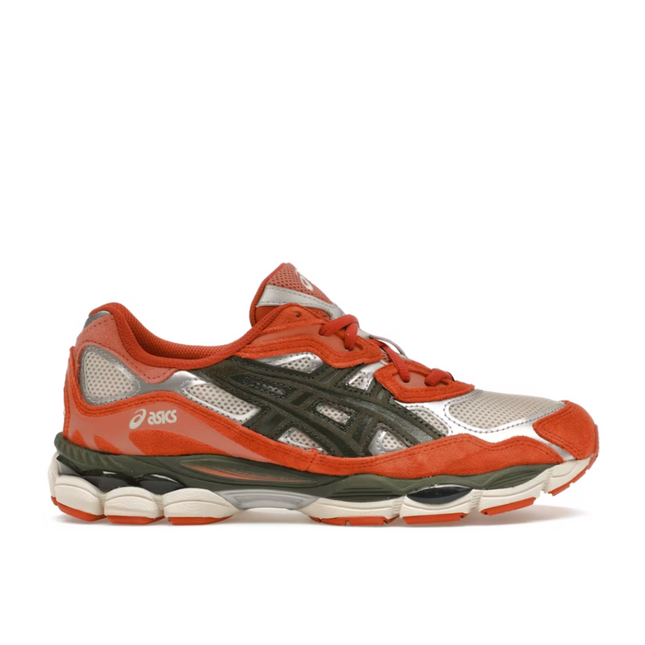 Asics Gel-NYC Oatmeal Forest Green Orange
