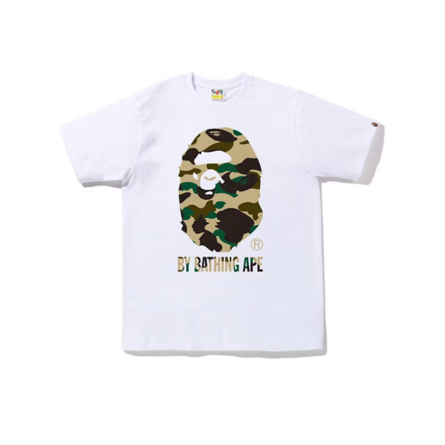 Bape 1st Camo By Bathing Ape Tee (FW22) White Yellow