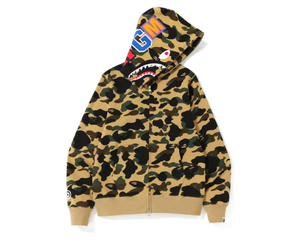 Bape 1st Camo Shark Zip Hoodie Misted Yellow – Coproom