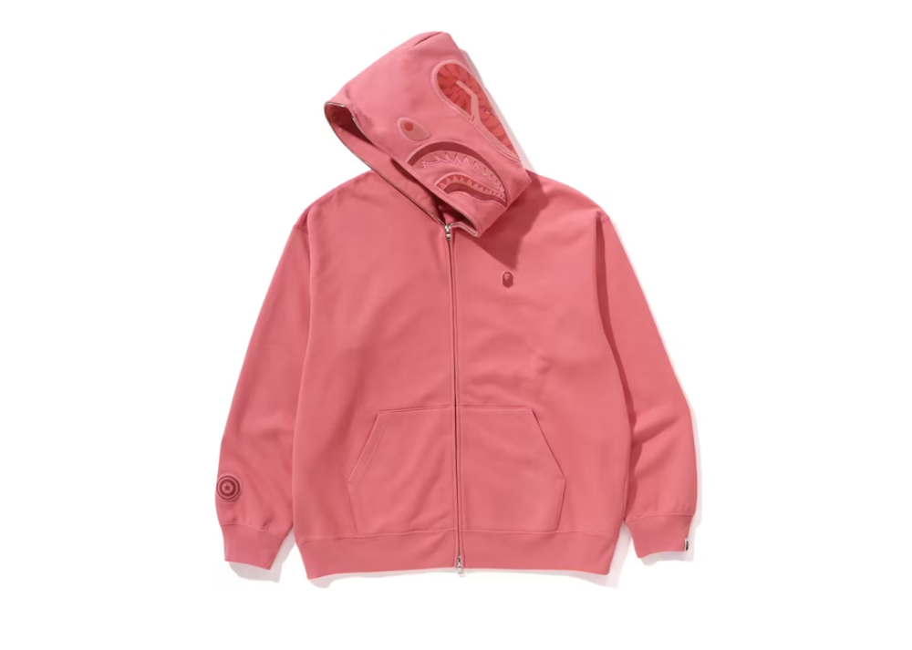 Bape hoodie pink online