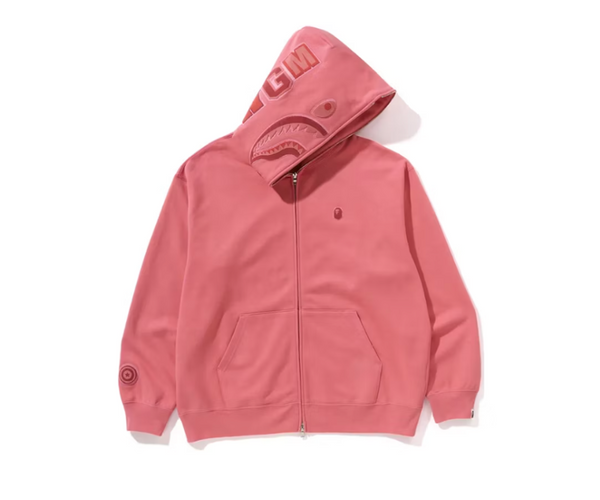Bape pink shark hoodie clearance