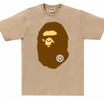 Camiseta Bape Big Ape Head Beige