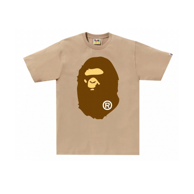 Camiseta Bape Big Ape Head Beige