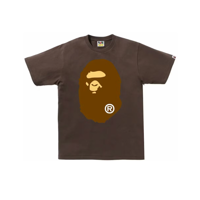 Bape Big Ape Head Tee Brown