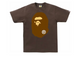 Bape Big Ape Head Tee Brown