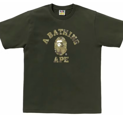 Bape Bitmap College Tee Olivedrab