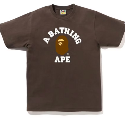 Bape College Tee Brown