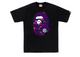 Bape Color Camo Big Ape Head Tee Black/Purple