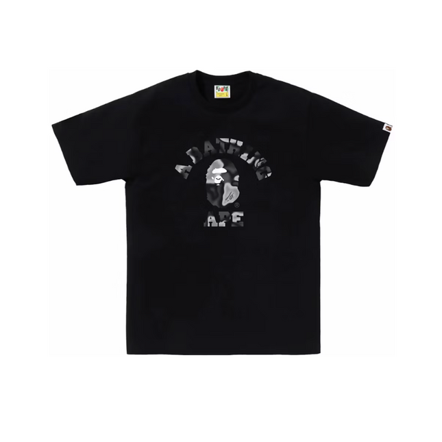 Bape Liquid Camo College Tee Black/Black