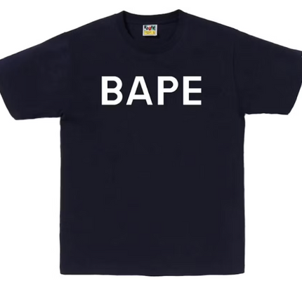 Camiseta con logo de Bape azul marino