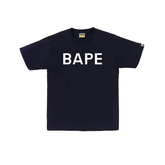 Camiseta con logo de Bape azul marino