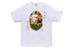 Bape Moon Japan Ape Head Tee White