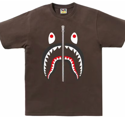 Bape Shark Tee Brown