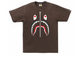 Bape Shark Tee Brown