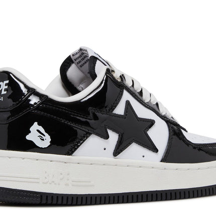 Bape Sta Patent Leather Black White