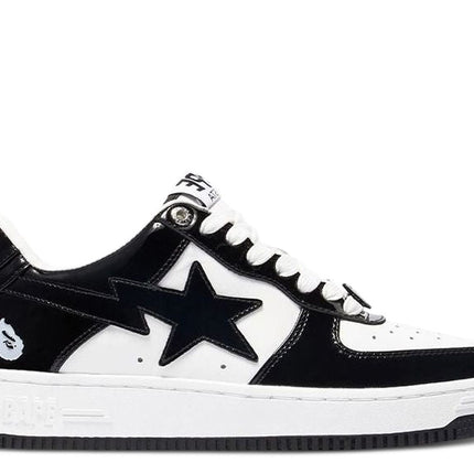 Bape Sta Patent Leather Black White