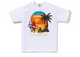 Bape Sunset Beach Ape Head Tee White