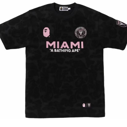 Bape x Inter Miami CF Camo Tee Black