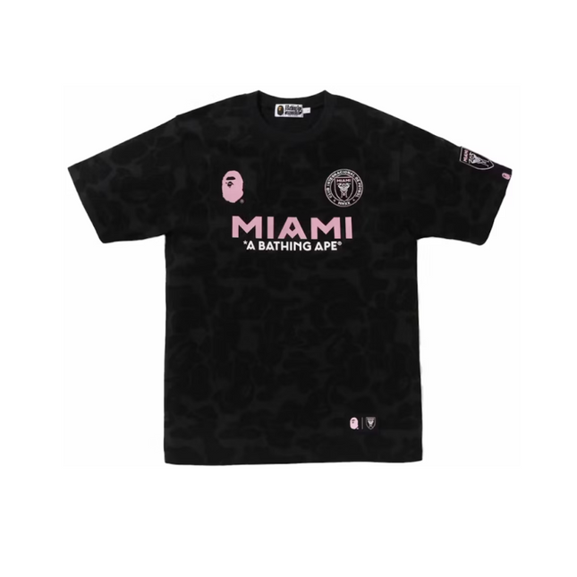 Camiseta de camuflaje Bape x Inter Miami CF Negra