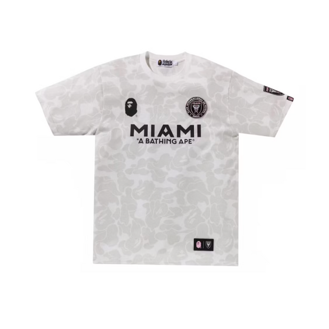 Camiseta de camuflaje Bape x Inter Miami CF Blanca