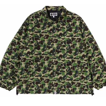 Bape x OVO ABC Camo Coach Jacket Green