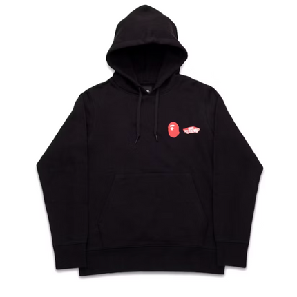 Sudadera con capucha de forro polar Bape x Vans Negro