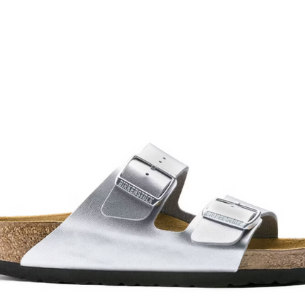 Birkenstock Arizona Birko-Flor Silver