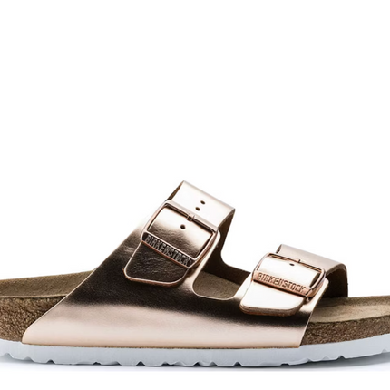 Birkenstock Arizona Softbed Metallic Cooper