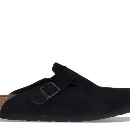 Birkenstock Boston Soft Footbed Suede Black