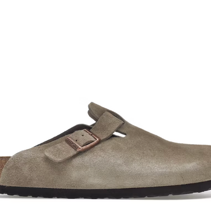 Birkenstock Boston Soft Footbed Suede Taupe