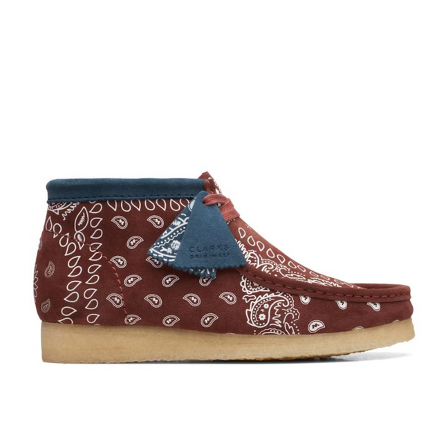 Clarks Originals Wallabee Boot Brick Paisley