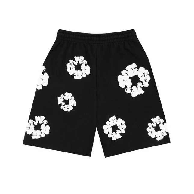 Denim Tears The Cotton Wreath Shorts Black