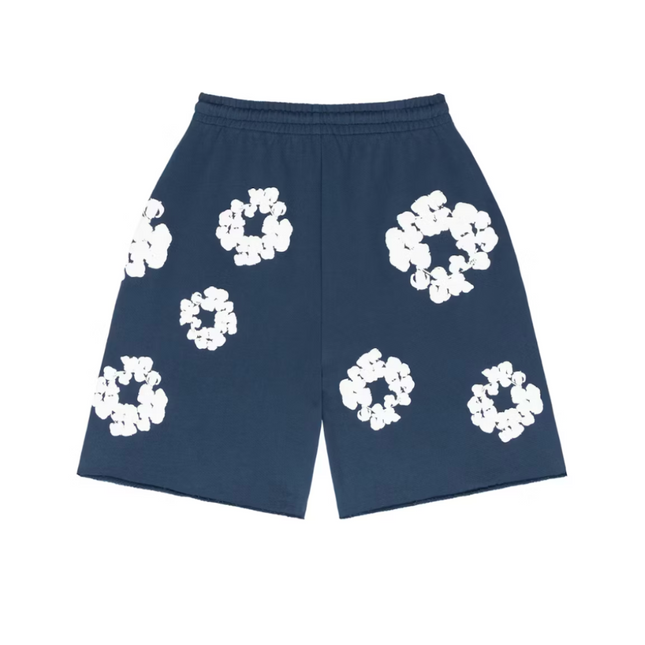 Denim Tears The Cotton Wreath Shorts Navy