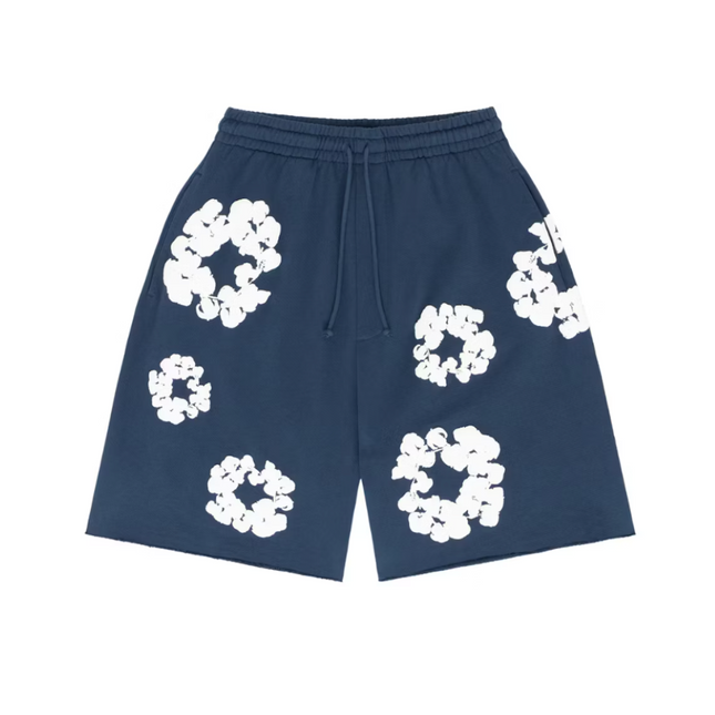 Denim Tears The Cotton Wreath Shorts Navy