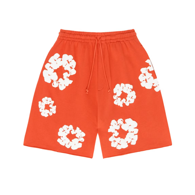 Denim Tears The Cotton Wreath Shorts Orange