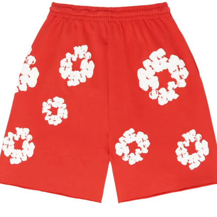 Denim Tears The Cotton Wreath Shorts Red