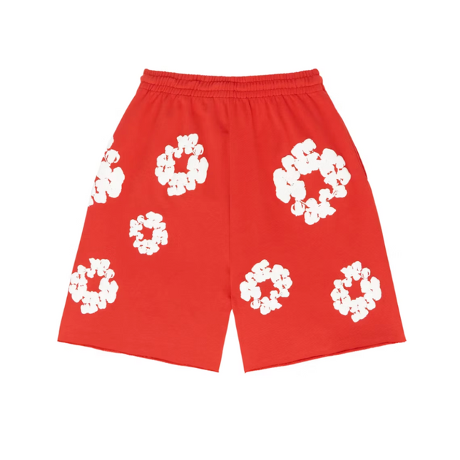 Denim Tears The Cotton Wreath Shorts Red