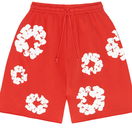 Denim Tears The Cotton Wreath Shorts Red