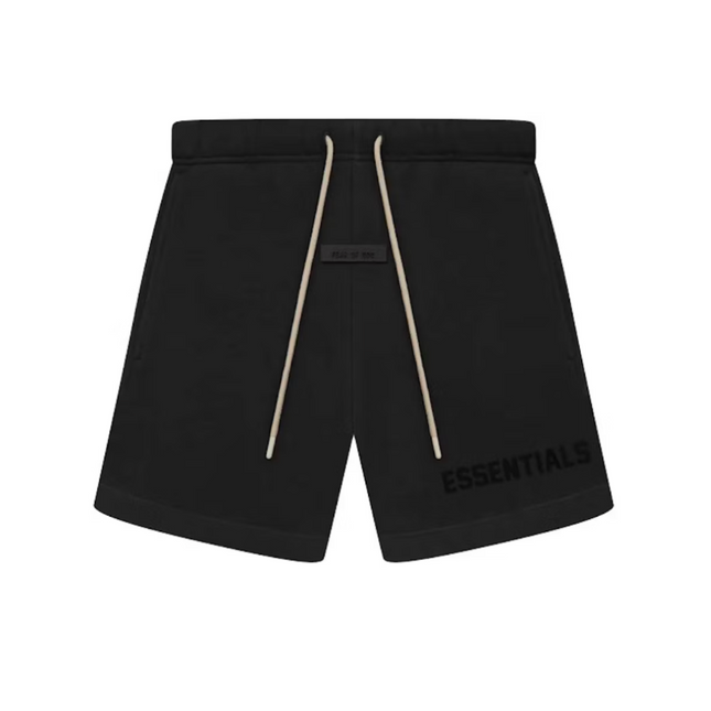 Fear Of God Essentials Cream Drawstring Sweatshort Jet Black