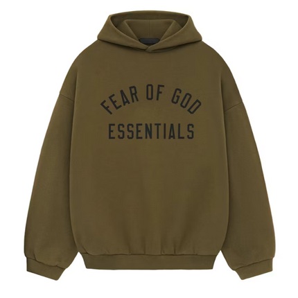 Fear Of God Essentials Sudadera Con Capucha Polar Oliva